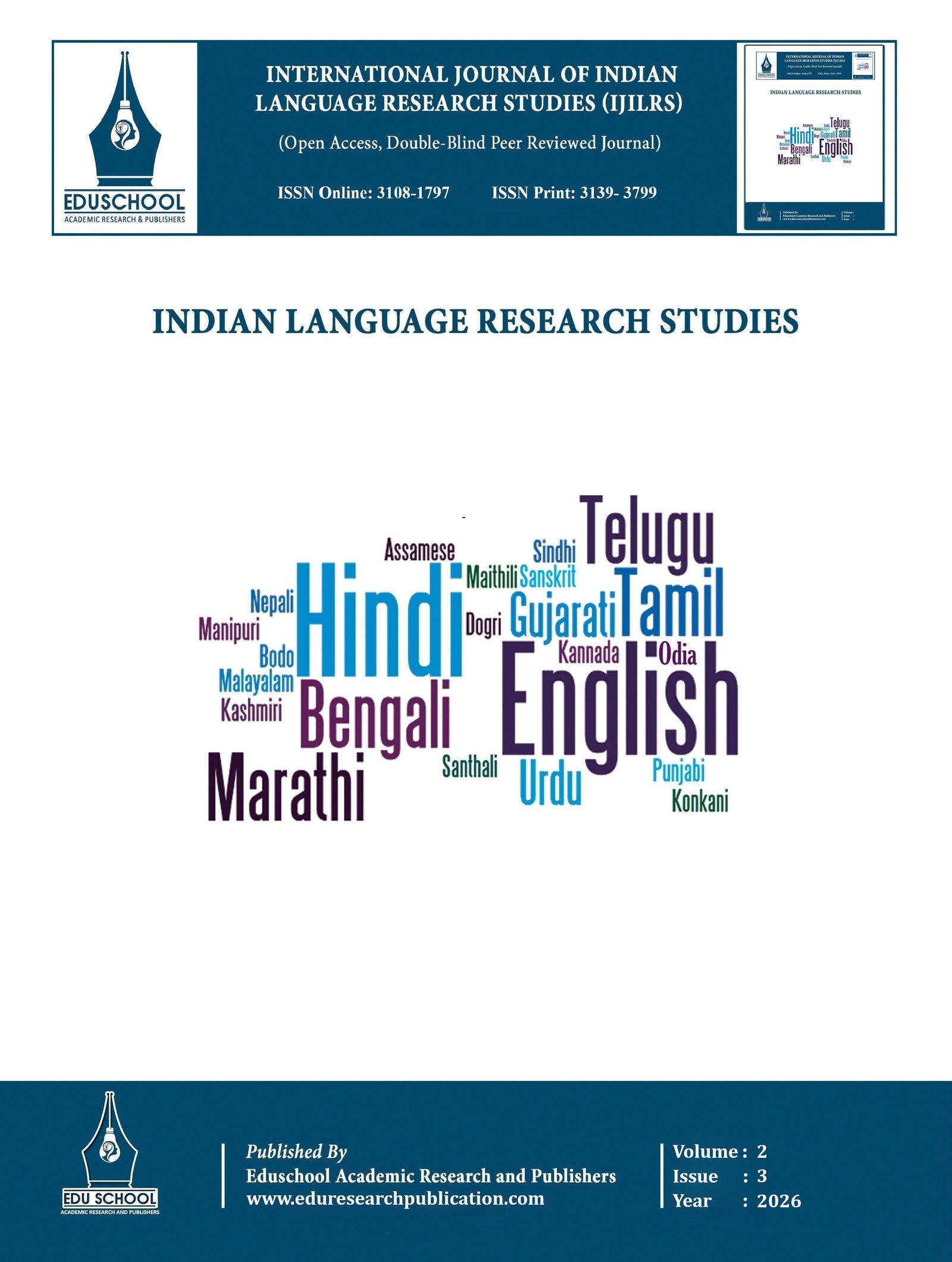 					View Vol. 2 No. 3 (2026): September Issue
				