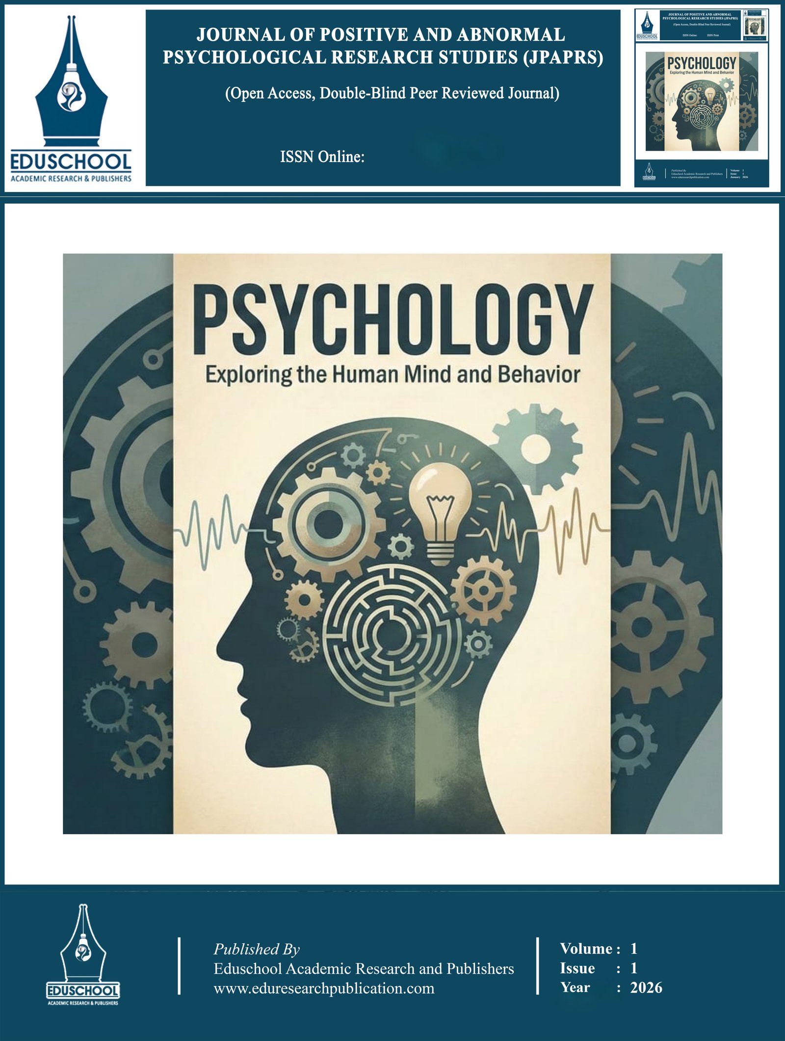 					View Vol. 1 No. 1 (2026): (April – June)    Issue
				