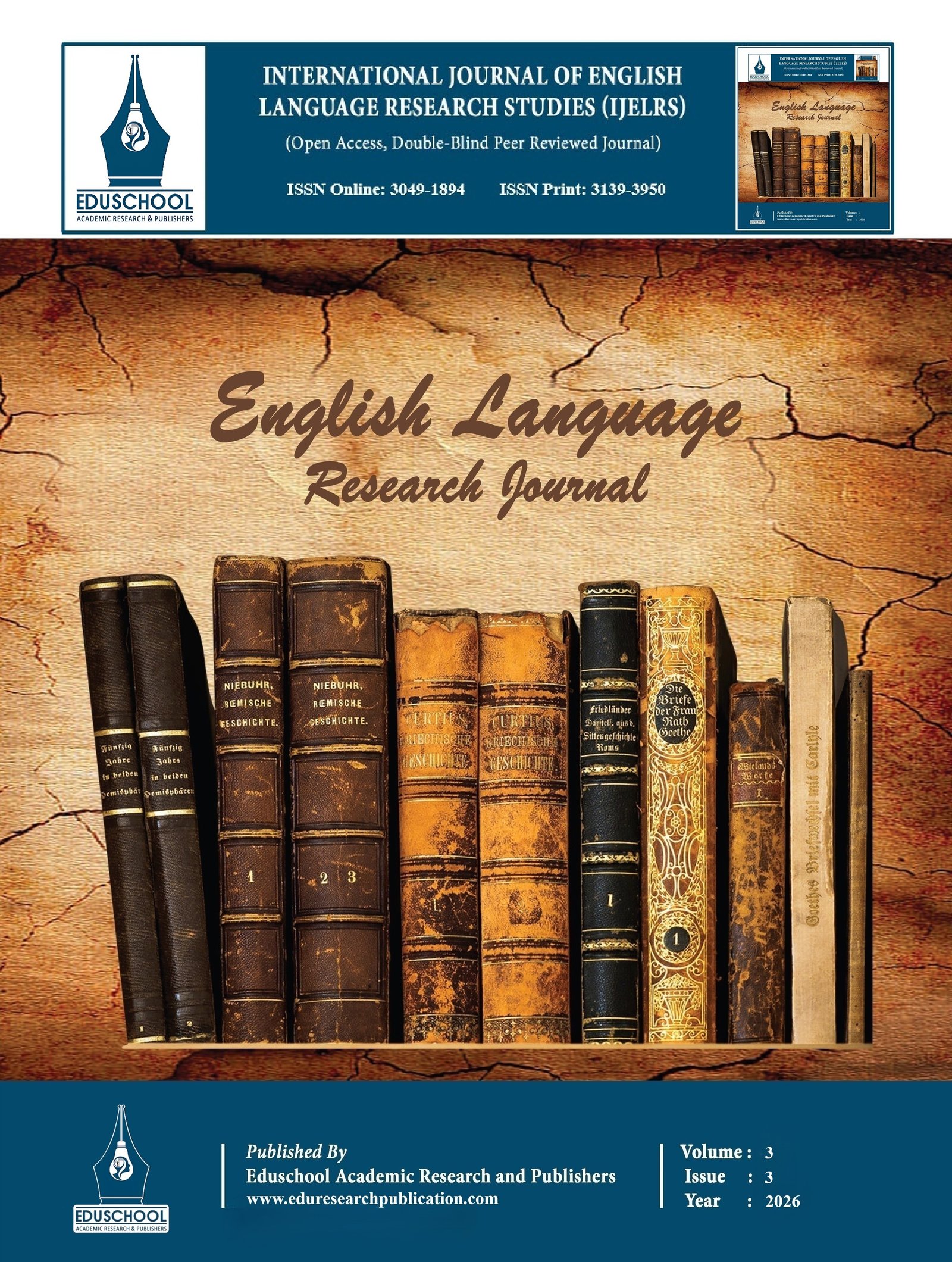 					View Vol. 3 No. 3 (2026): September Issue
				