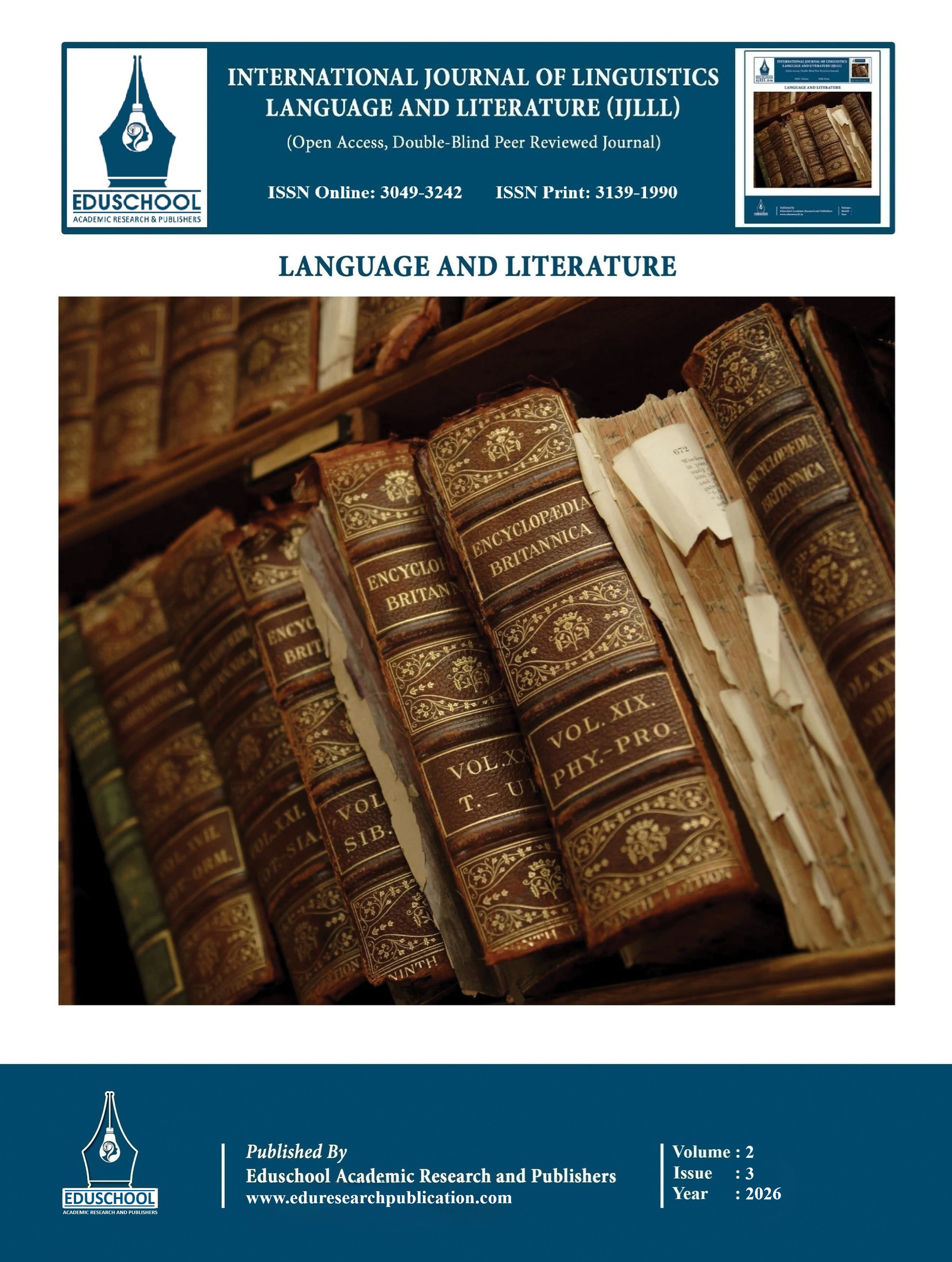 					View Vol. 2 No. 3 (2026): July Issue
				